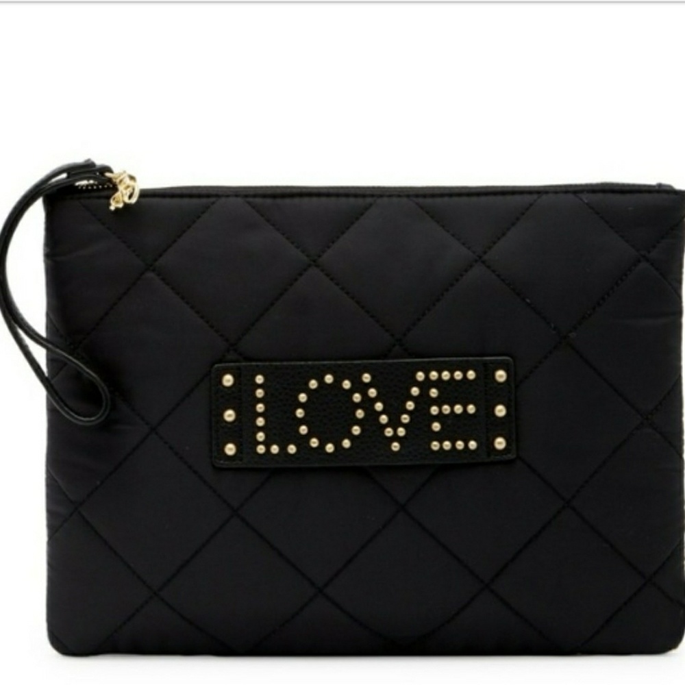 💕SAM EDELMAN LOVE CLUTCH - BLACK QUILTED